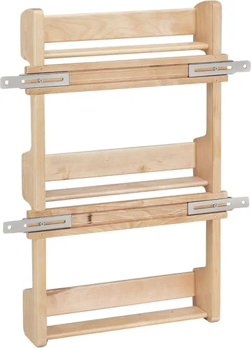 Miniatura 6 de Rev-A-Shelf 18" Organizador de estantes extraíbles de 3 niveles para gabinetes de cocina, estante para especias y condimentos de almacenamiento