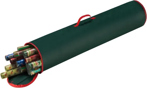 Bolsa de almacenamiento de papel de regalo - Organizador de papel de regalo de 40 pulgadas - Capacidad para hasta 25 rollos de papel de regalo -