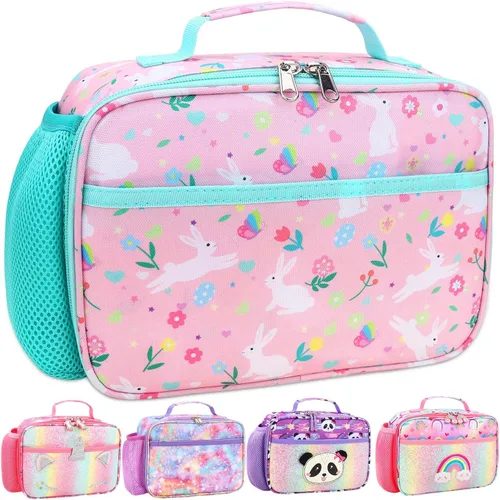 Miniatura 38 de RHCPFOVR Lonchera para niños – Lonchera aislada para niños y niñas, bolsa de almuerzo lavable y lonchera reutilizable para niños pequeños a prueba