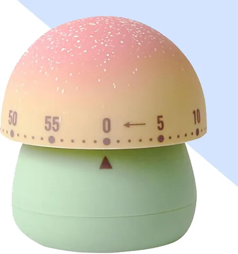 Miniatura 18 de Temporizador de cocina mecánico, lindo de cuerda de 60 minutos, temporizador manual de cuenta regresiva para niños, aula, hogar, estudio y cocina