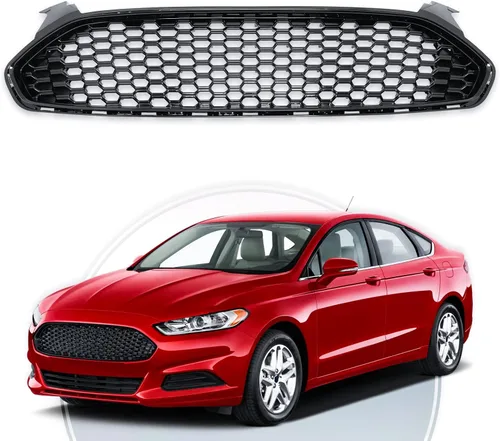 Miniatura 8 de Parrilla de remplazo cromada para capó delantero superior para Ford Fusion 2013 2014 2015 2016