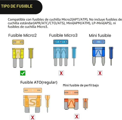 Miniatura 6 de Nilight 10 unidades Micro 2 fusible TAP de 12V para añadir a un circuito, adaptador de hoja ATR con portafusibles de 20A II, adaptador de circuitos