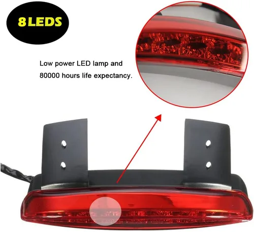 Miniatura 6 de DREAMIZER Luz Trasera LED para Motocicleta, Borde del Guardabarros, Luz de Freno con Señales de Giro para Sportster XL883N XL1200N XL1200V XL1200X