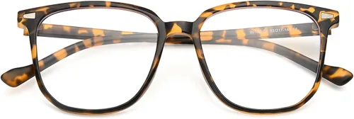 Miniatura 7 de Dollger Lentes de luz azul para mujer, lentes de bloqueo de luz azul retro para computadora, marco de lentes para hombre tortuga