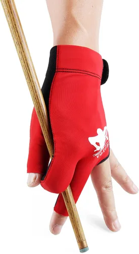 Miniatura 15 de Guantes de billar para hombres y mujeres, guantes de billar para mano izquierda/derecha, guantes de secado rápido de 3 dedos, ideales para tiradores