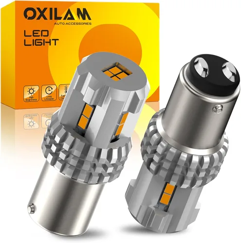 Miniatura 9 de OXILAM 1157 Bombillas LED de freno de 3000 lúmenes, extremadamente brillantes, 2057 7528 7507 BAY15D 1157, bombillas LED para luces traseras, luces