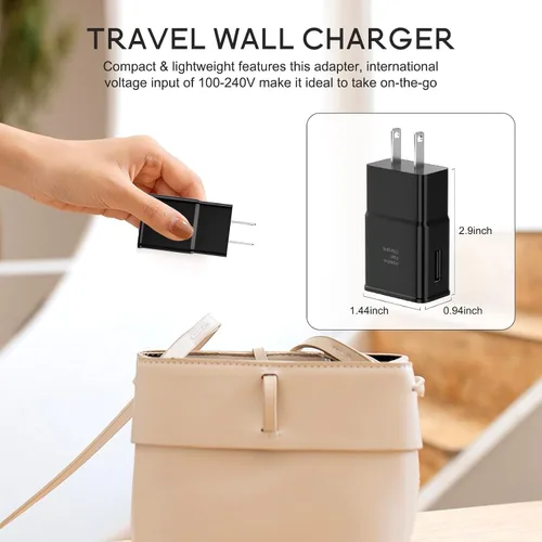Miniatura 5 de Samsung Adaptador de carga rápida adaptable Bloque de carga rápida Enchufe de carga rápida para Samsung Galaxy S26/S26 Ultra/S25/S25 Ultra/S24/S24