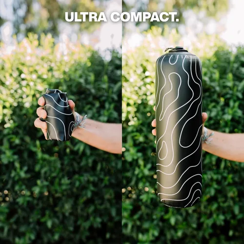 Miniatura 3 de Rodillo inflable de espuma de viaje, firmeza ajustable, ultraportátil para terapia física y recuperación muscular de tejido profundo