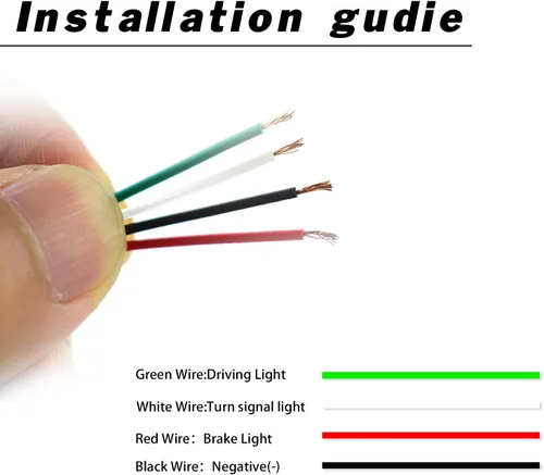 Miniatura 7 de GeeGee Conjunto de luz antiniebla de parachoques trasero LED de lente roja, compatible con Toyota Highlander 2015-2018, funciona como lámpara