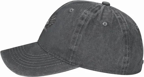 Miniatura 4 de Cowboy Hat Trendy Hats for Man and Women Djustable Four Season Outdoor Baseball Cap of Hell Skull with Angel Deep Heather