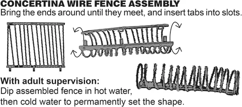 Miniatura 3 de BMC CTS Concertina Barbed Wire Fence Barricade - 18 piezas de plástico ejército hombres accesorio