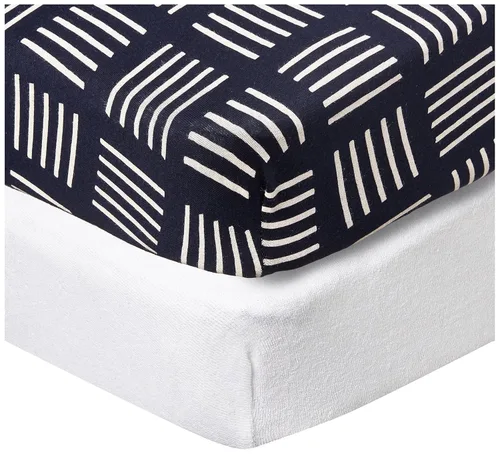 Miniatura 7 de HonestBaby Funda para cambiador de algodón orgánico unisex para bebé y pijamas para niños pequeños, azul claro (algodón terry), paquete de 1 unidad