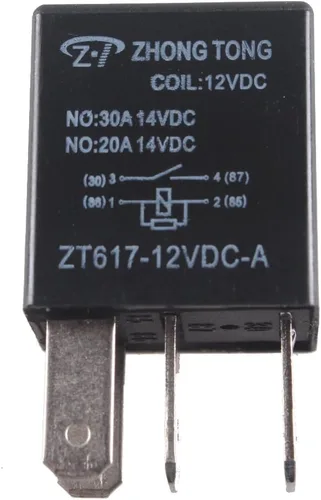 Miniatura 6 de Enchufe para relé de auto, de E Support™, de 12 V, 30 A, 40 A, 60A, 80A SPST y SPDT 30A 4Pin SPST