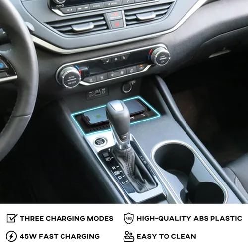 Miniatura 2 de Cargador inalámbrico de coche para Nissan Altima 2019-2024 2023 2022 2021 L34, accesorios USB-A USB-C para teléfono Altima S/SL/SV/SR
