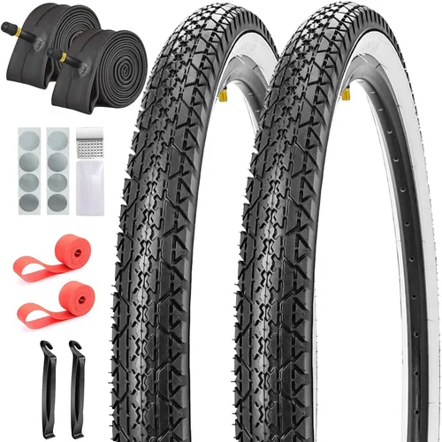 Paquete de 2 neumáticos y tubos de bicicleta Beach Cruiser de 24 pulgadas/26 x 2.125 pulgadas o sin tubos de 24 pulgadas/26 x 1.75 pulgadas/2.125
