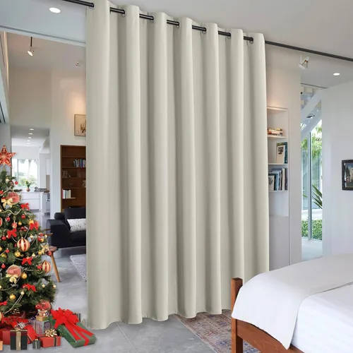 Miniatura 87 de RYB HOME - Cortinas extra largas con bloqueo de luz, persianas opacas insonorizadas para privacidad para cine en casa, oficina, fondo de patio, sala