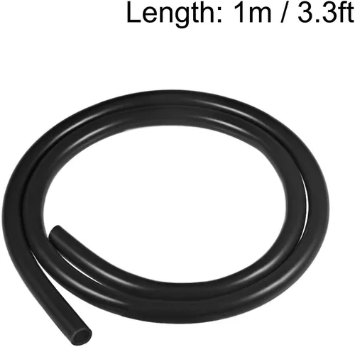 Miniatura 3 de uxcell Tubo de silicona, 3/8 pulgadas de diámetro interior x 1/2 pulgadas de diámetro exterior de 3.3 pies de diámetro exterior, manguera de aire