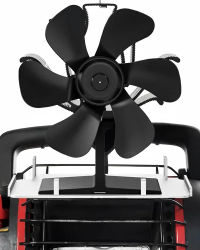 Miniatura 8 de Ventilador de estufa de leña alimentado por calor: ventilador de chimenea pequeño, ventiladores de estufa no eléctrica, se adapta a estufas