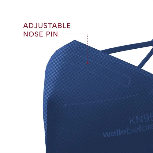 Miniatura 4 de Well Before KN95 - Paquete de 10 mascarillas desechables Mascarilla envuelta individualmente con lazo ajustable para las orejas