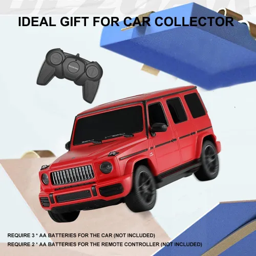 Miniatura 6 de Coche de control remoto a escala 1:24 para Mercedes G63, modelo de autos RC de 2.4 GHz, vehículo eléctrico de carreras deportivas, regalo para Rojo