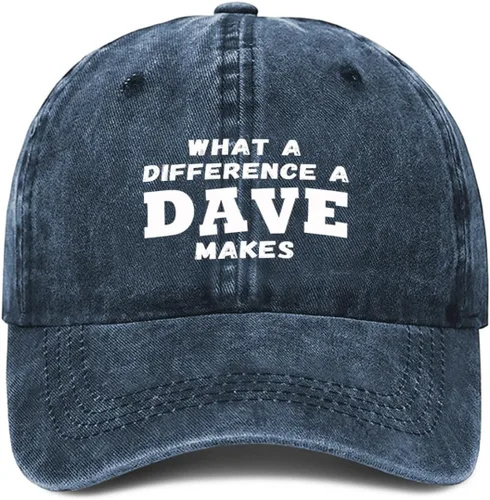 Miniatura 10 de What A Differences A Dave Makes Hat Gorra de béisbol Sombreros para hombres Sombrero ajustable