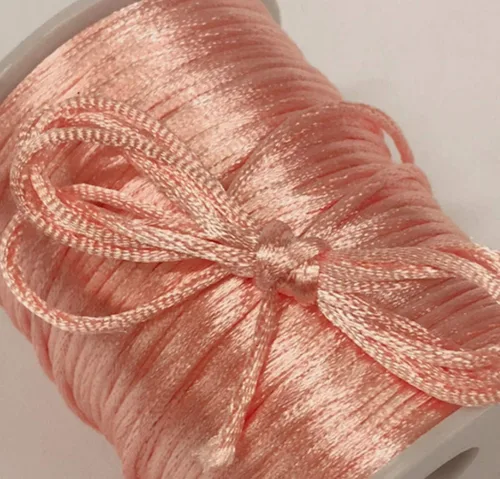 Miniatura 5 de Ben Collection 0.079 in X 100 Yard Rattail Satin Polyester Trim Cord Nudo chino (Plata)