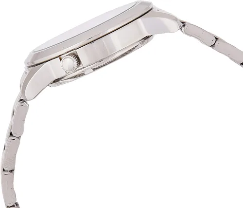 Miniatura 4 de SEIKO SNKK25 5 - Reloj de acero inoxidable con esfera blanca para hombre, Esqueleto Blanco, Bobinado automático, cuerda automática