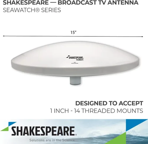 Miniatura 2 de Antena de TV marina Shakespeare 3015 SeaWatch, 15", Blanca