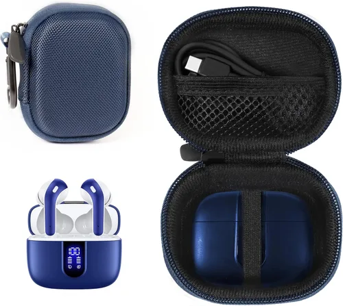 Miniatura 9 de Alltravel True Wireless - Funda para auriculares compatibles con TAGRY X08, TOZO inalámbricos como T6, T12, TA, NC9, NC2 (oro rosa)