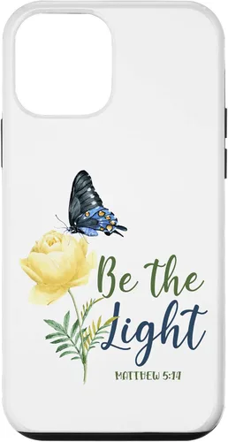 Miniatura 16 de Bible Verse Butterfly Flower Be The Light Matthew 5:14 Case for iPhone 16