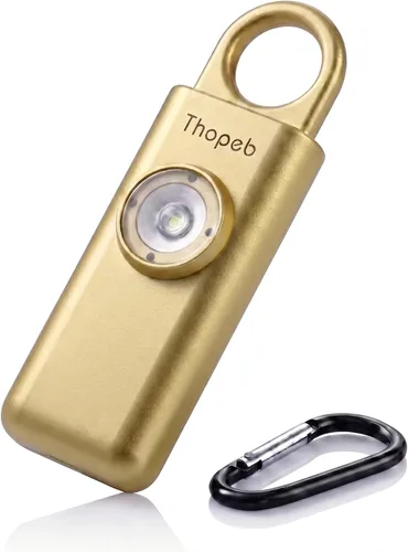 Miniatura 9 de La alarma de seguridad personal original para mujeres por mujeres, sonido de sirena fuerte, luz LED estroboscópica SOS, ten seguridad con la alarma