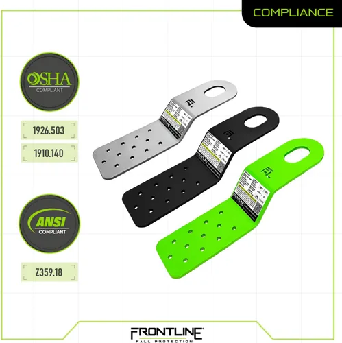 Miniatura 4 de Frontline RORS01HDG - Anclaje para techo residencial PitchFast Acero clasificado ASTM Ligero y fácil de instalar en solo minutos Cumple