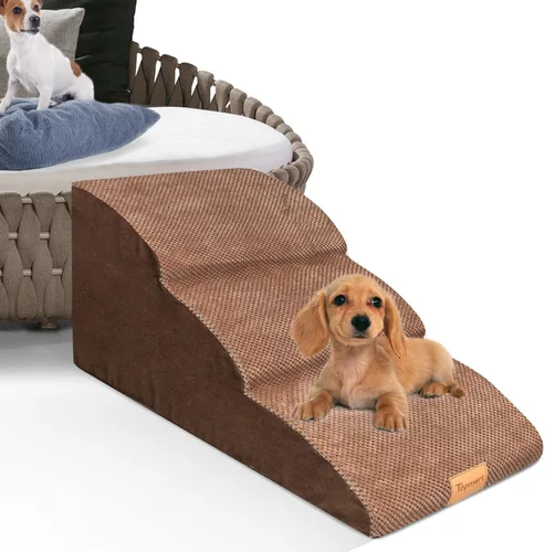 Miniatura 27 de Topmart High Density Foam Pet Steps 2 Tiers,11.8" High,Non-Slip Dog Stairs,Soft Foam Dog Ramp Ladder,Best for Injured,Older Cats,Pets with Joint