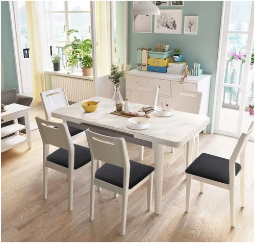 Miniatura 3 de Fuloon Fundas elásticas para asiento de silla, 4 unidades, extraíbles y lavables, fundas para sillas de comedor, antipolvo, fundas de cojín de Negro