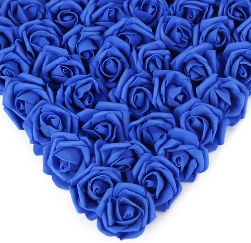 Miniatura 22 de Rosas artificiales, 200 piezas de cabezas de flores de rosas artificiales para manualidades, rosas de espuma de 1.97 pulgadas, cabezas de rosas Rosa