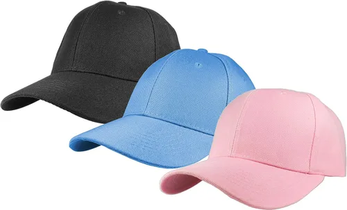 Miniatura 14 de Gelante - Gorra lisa de béisbol ajustable con correa trasera (3 unidades)