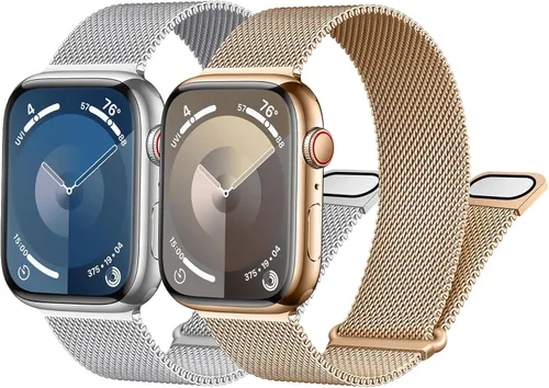 Miniatura 21 de Correa milanesa para Apple Watch Band de 1.575 pulgadas, 1.732 pulgadas, 1.614 pulgadas, 1.772 pulgadas, 1.654 pulgadas, 1.614 pulgadas, 1.614