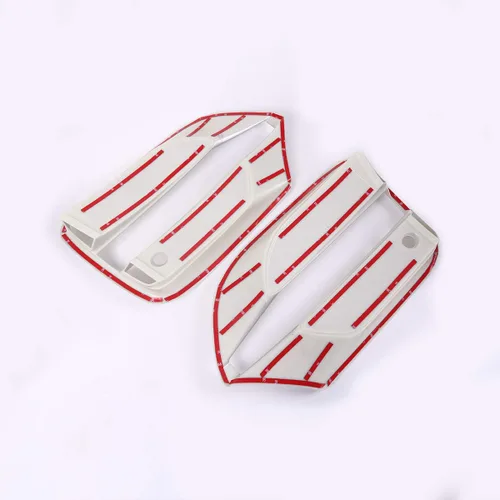 Miniatura 7 de YIWANG ABS cromo delantero niebla luz cubierta cubierta Trim 4 unids para Jaguar F-Pace X761 (plata mate)