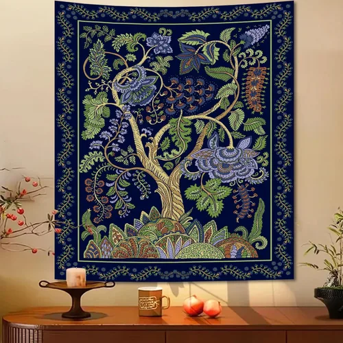 Miniatura 11 de Apdidl Tapiz en blanco y negro de noche estrellada, tapices de montaña para dormitorio, tapiz estético de luna y estrellas, tapiz de pared