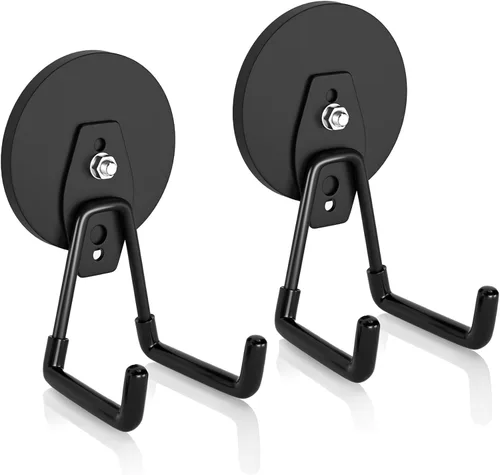 Miniatura 17 de ENUODA - Ganchos magnéticos fuertes, ganchos magnéticos de alta resistencia para cochera, soporte magnético para herramientas de crucero para colgar