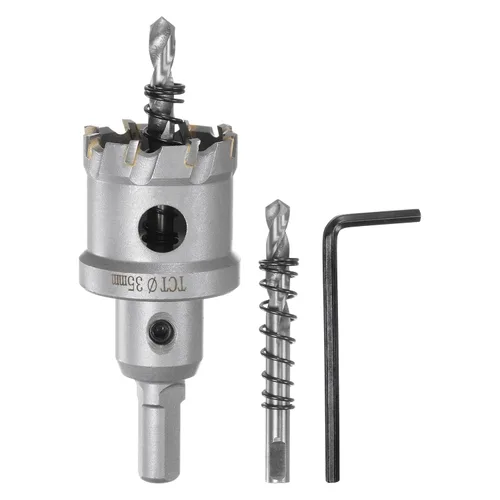 Miniatura 33 de HARFINGTON Cortador de carburo de sierra de agujero de metal de 0.472 in / 0.47 pulgadas de diámetro para acero inoxidable, metal, aleación