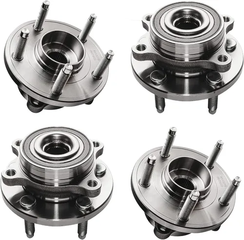 Miniatura 189 de Detroit Axle - Kit de nudillos de dirección delantera izquierda para Ford Edge Lincoln MKX 07-10, cojinete de rueda del lado del conductor, nudillo
