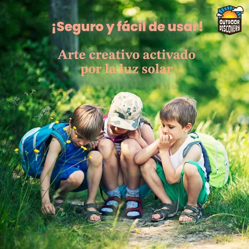 Miniatura 5 de Toysmith Outdoor Discovery - Kit de papel de impresión solar para niños, incluye 36 hojas de papel de impresión solar, plantillas y marcos, regalo
