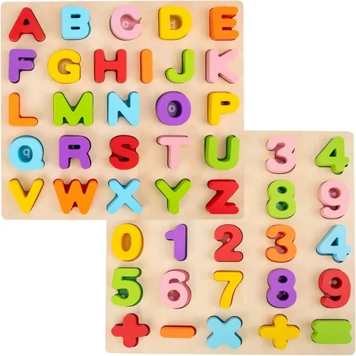 Miniatura 8 de Rompecabezas del alfabeto, rompecabezas de letras ABC de WOOD CITY para niños pequeños de 1, 2, 3 años, juguetes educativos de aprendizaje para 1