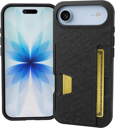Miniatura 95 de Smartish Funda tipo cartera para iPhone 13 Pro – Wallet Slayer Vol. 2 [delgada + protectora] tarjetero con función atril - Black Tie Affair