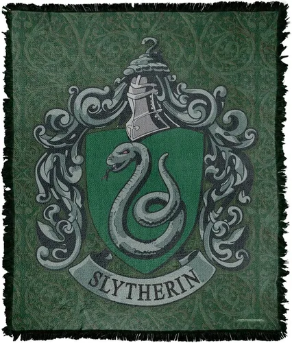 Miniatura 8 de Manta de Harry Potter, 50 x 60 pulgadas, tapiz tejido original de Gryffindor, mezcla de algodón, manta con flecos