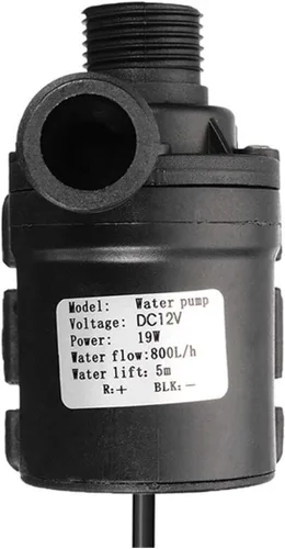Miniatura 2 de DC 12V 1/2" Unidad magnética centrífuga sumergible bomba de aceite de agua sumergible ultra silenciosa 800L/H 5M/16ft para pecera, fuente, piscina