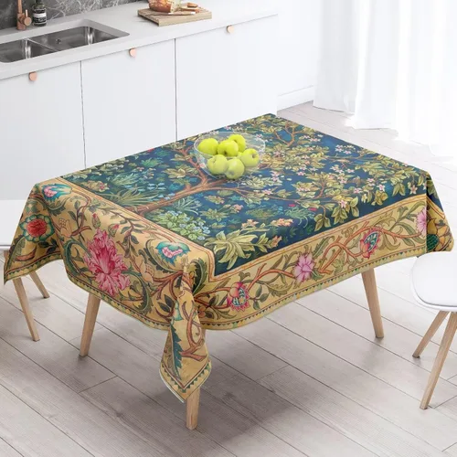 Miniatura 11 de Mantel azteca suroeste, diseño étnico tribal geométrico, estilo vintage, bohemio, elegante, lavable, para comedor, cocina, granja, fiesta