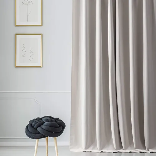 HPD Half Price Drapes BOCH-171113-84, cortinas sólidas para oscurecer habitación (1 panel), 50 x 84 pulgadas, color beige alabastro