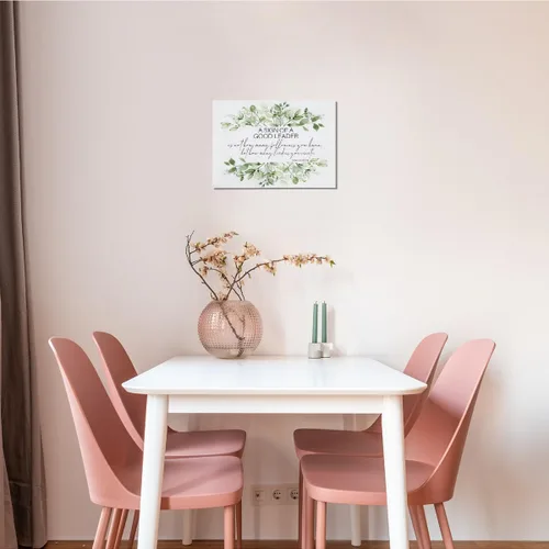 Miniatura 4 de BIWSHA Arte de Pared Inspiracional, Impresión de Pared Motivacional de una Señal de un Buen Líder, Arte de Pared en Lienzo con Citas de Mahatma